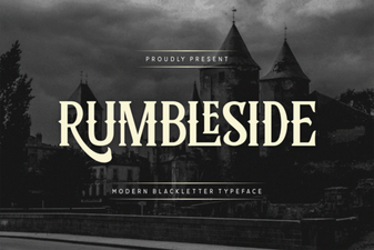 Rumbleside Font for Creative Design Projects