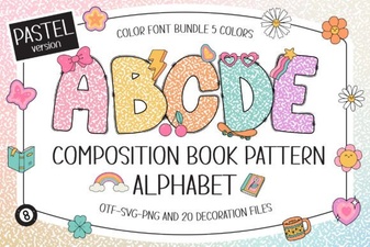 Pastel Composition Books: Creative Design Ideas