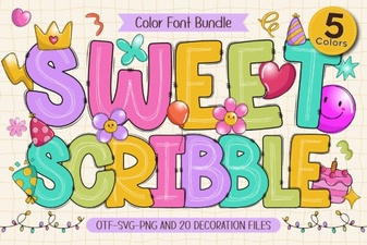 Sweet Scribble Fonts for Fun & Creative Projects