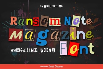 Using Ransom Note Fonts in Modern Designs