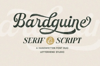 Bardguine: Elegant Duo Font for Creative Projects