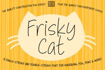 The Frisky Cat Font for Creative Design Projects