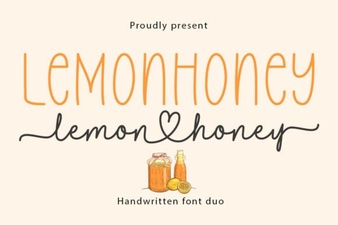 Lemonhoney Duo: Creative Typography for Modern Designs