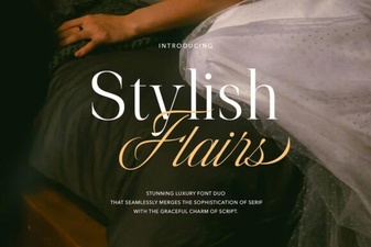 Modern Typography: Unleashing Stylish Flairs Fonts